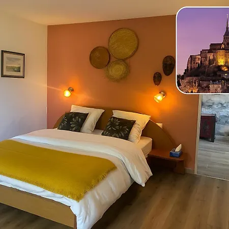 Domaine La Perruche Parenthese Poetique Vue Mont-saint-michel & Petit-dejeuner Festin Servon (Manche)